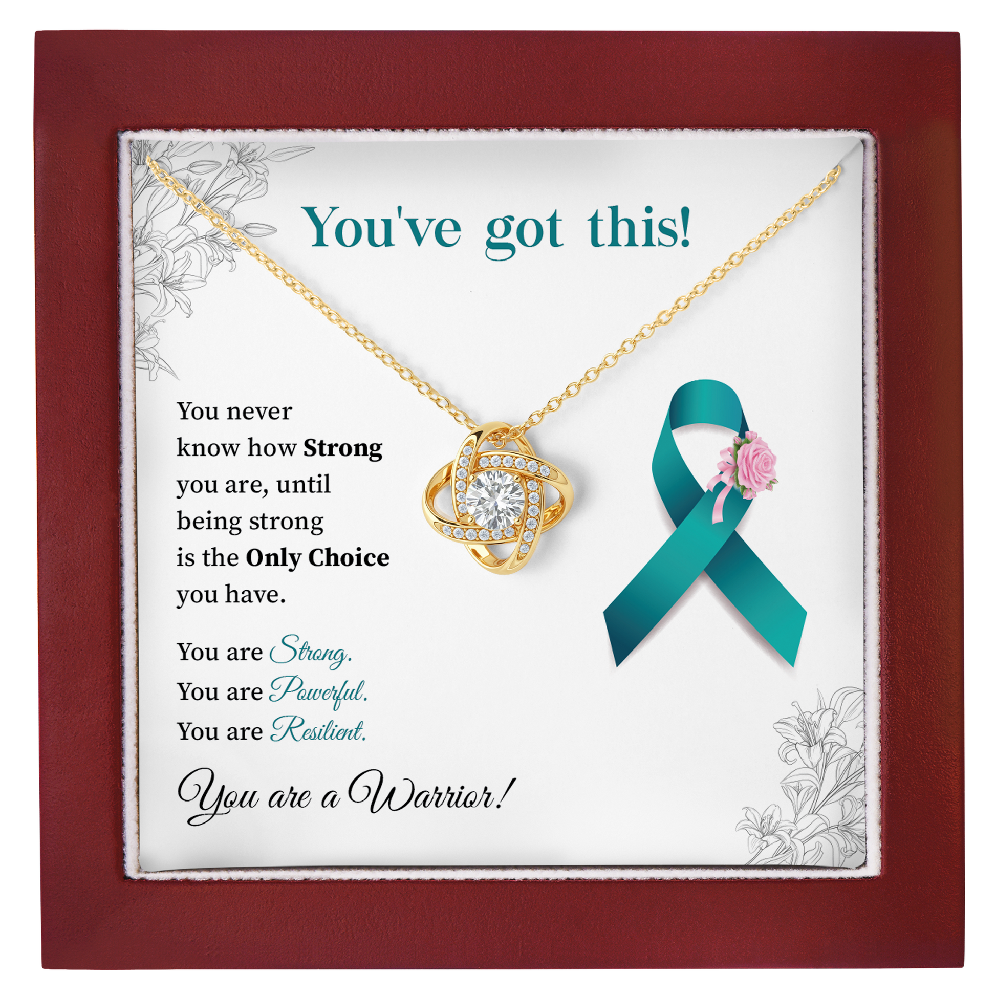 You’ve Got This Warrior Necklace Strength & Encouragement Gift for Her