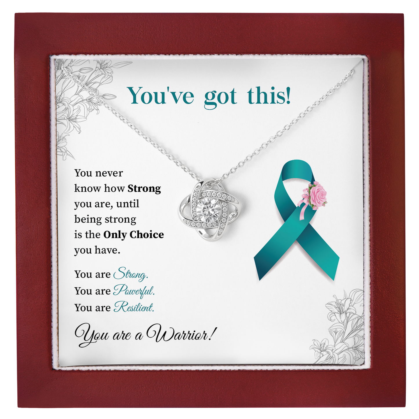 You’ve Got This Warrior Necklace Strength & Encouragement Gift for Her