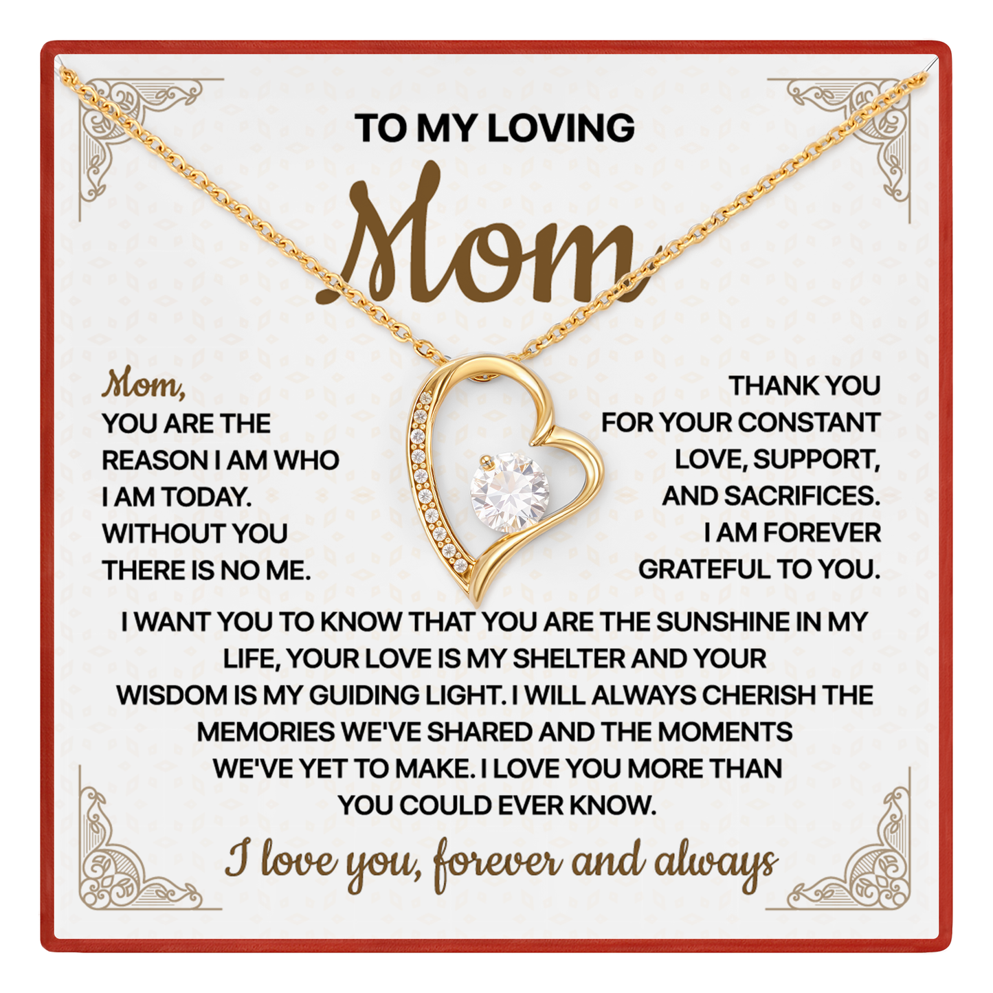 Necklace Gift for Mother, Perfect for Mother’s Day, Birthday or Christmas