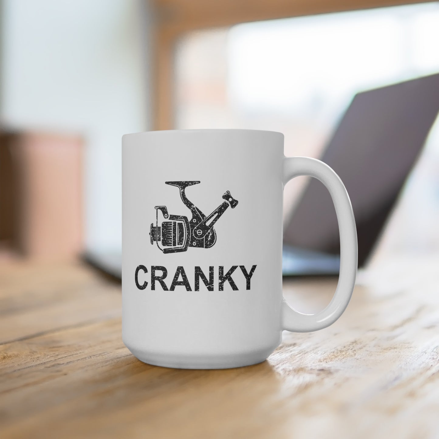 cranky fishing Ceramic Mug, (11oz, 15oz)