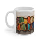 3D Bookshelf Ceramic white Mug 11oz