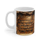 3D Bookshelf Ceramic white Mug 11oz