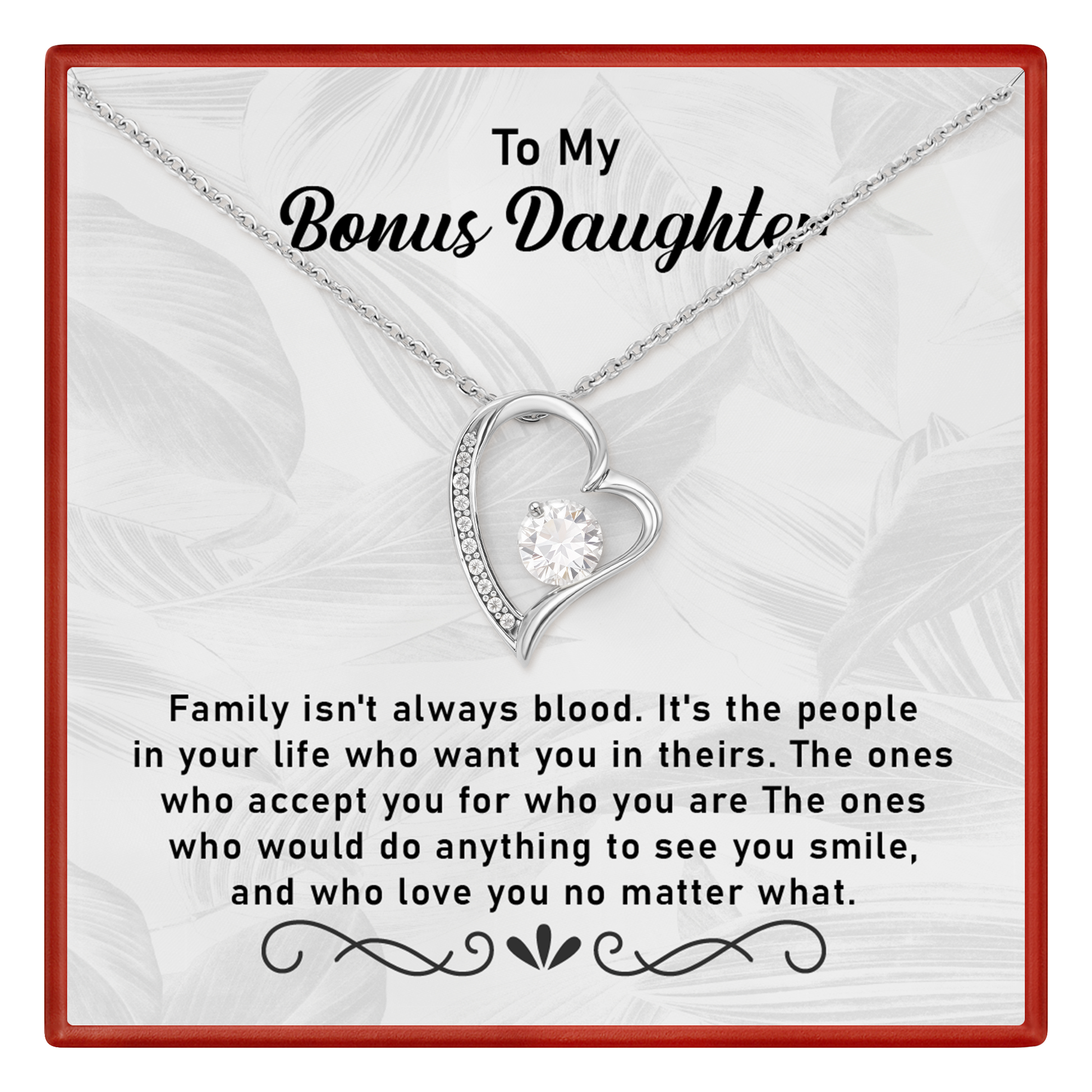 bonus daughter heart necklace