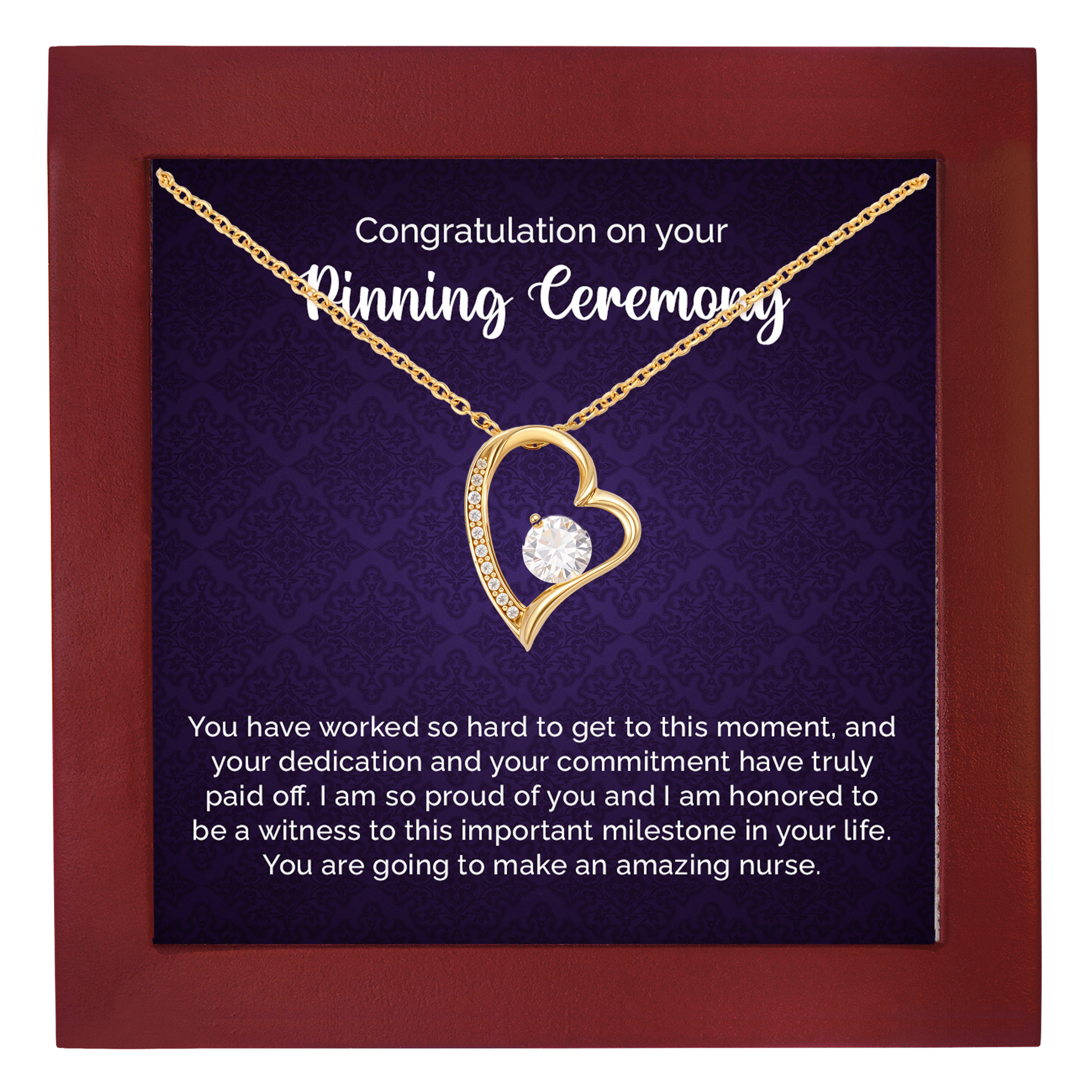 Pinning Ceremony Gift Necklace For New Nurse With Gift Box