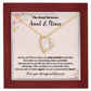 Aunt and Niece Necklace Heart Necklace Gift for Niece from Aunt with Friendship Message Card