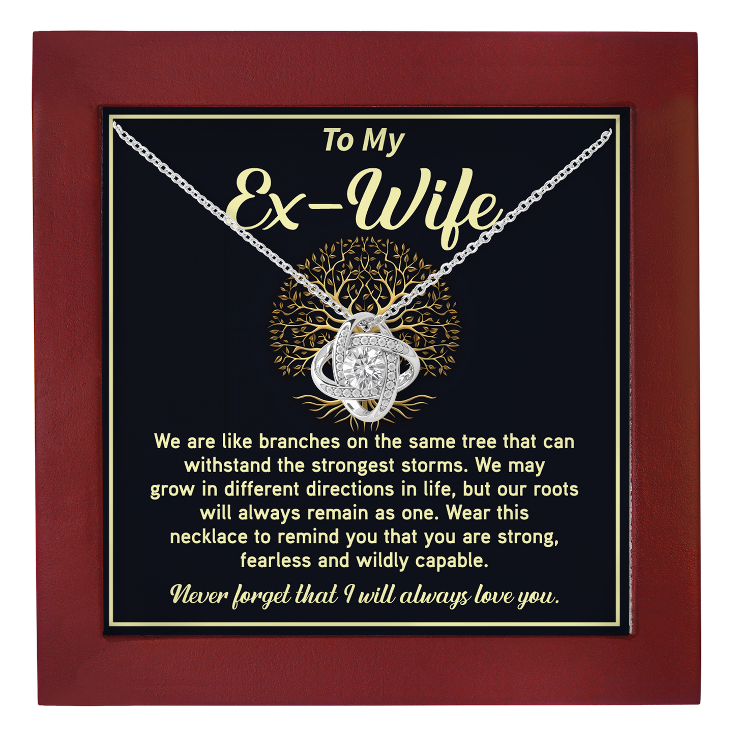 Strong Bond Necklace Gift for Ex-Wife from Ex- Husband