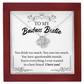 Badass Bestie Necklace Gift with Funny Message Card