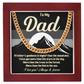 To My Dad Cuban Link Chain Meaningful Gift for Father from Son or Daughter, Father's Day, Dad Appreciation Jewelry