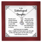 Meaningful Bonus Daughter Gift with Message Card Birthday, Christmas & Family Keepsake Jewelry