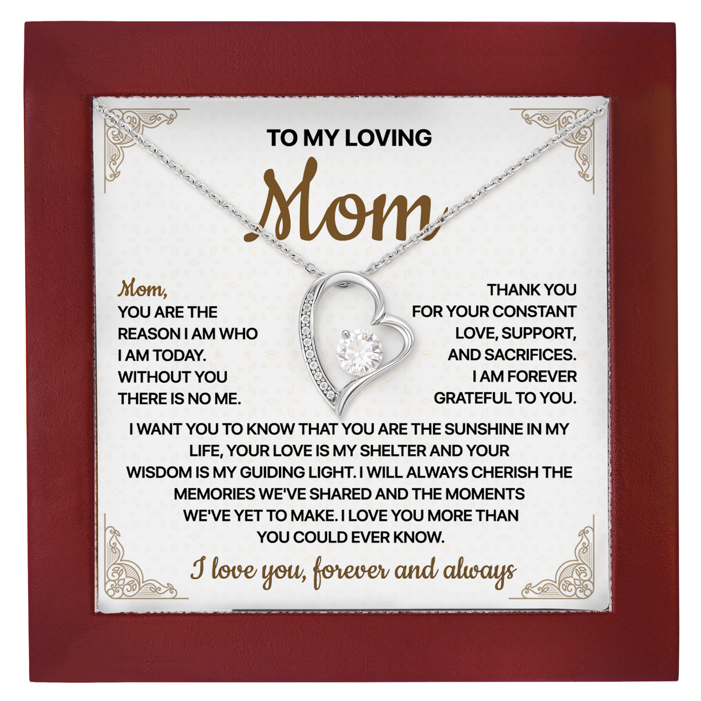 Necklace Gift for Mother, Perfect for Mother’s Day, Birthday or Christmas