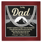 To My Dad Cuban Link Chain Meaningful Gift for Father from Son or Daughter, Father's Day, Dad Appreciation Jewelry