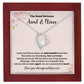 Aunt and Niece Necklace Heart Necklace Gift for Niece from Aunt with Friendship Message Card