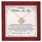 Mother-in-Law Necklace Gift - Birthday, Christmas & Appreciation From Son In Law