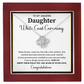 White Coat Ceremony Gift For Daughter Necklace With Gift Box