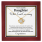 White Coat Ceremony Gift For Daughter Necklace With Gift Box