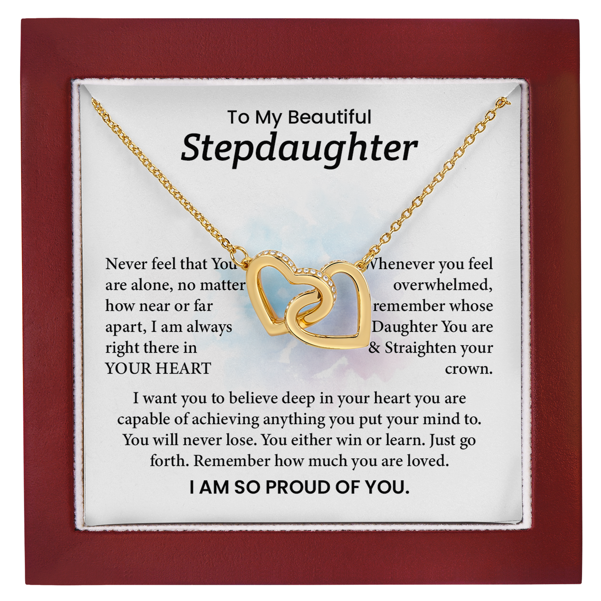Stepdaughter Necklace Graduation Gift from Stepparent