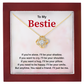 To My Bestie Necklace Friendship Gift for Girl, Meaningful Bestie Keepsake Jewelry, BFF Birthday Gift for Women