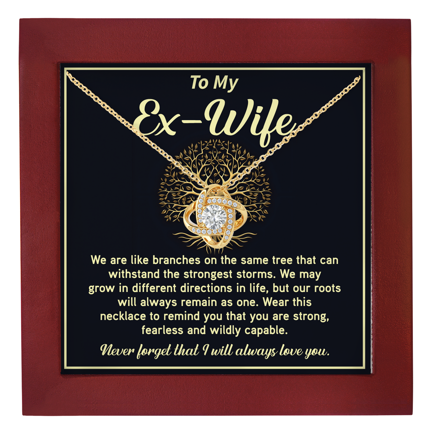 Strong Bond Necklace Gift for Ex-Wife from Ex- Husband