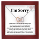 Apology Interlocking Hearts Necklace