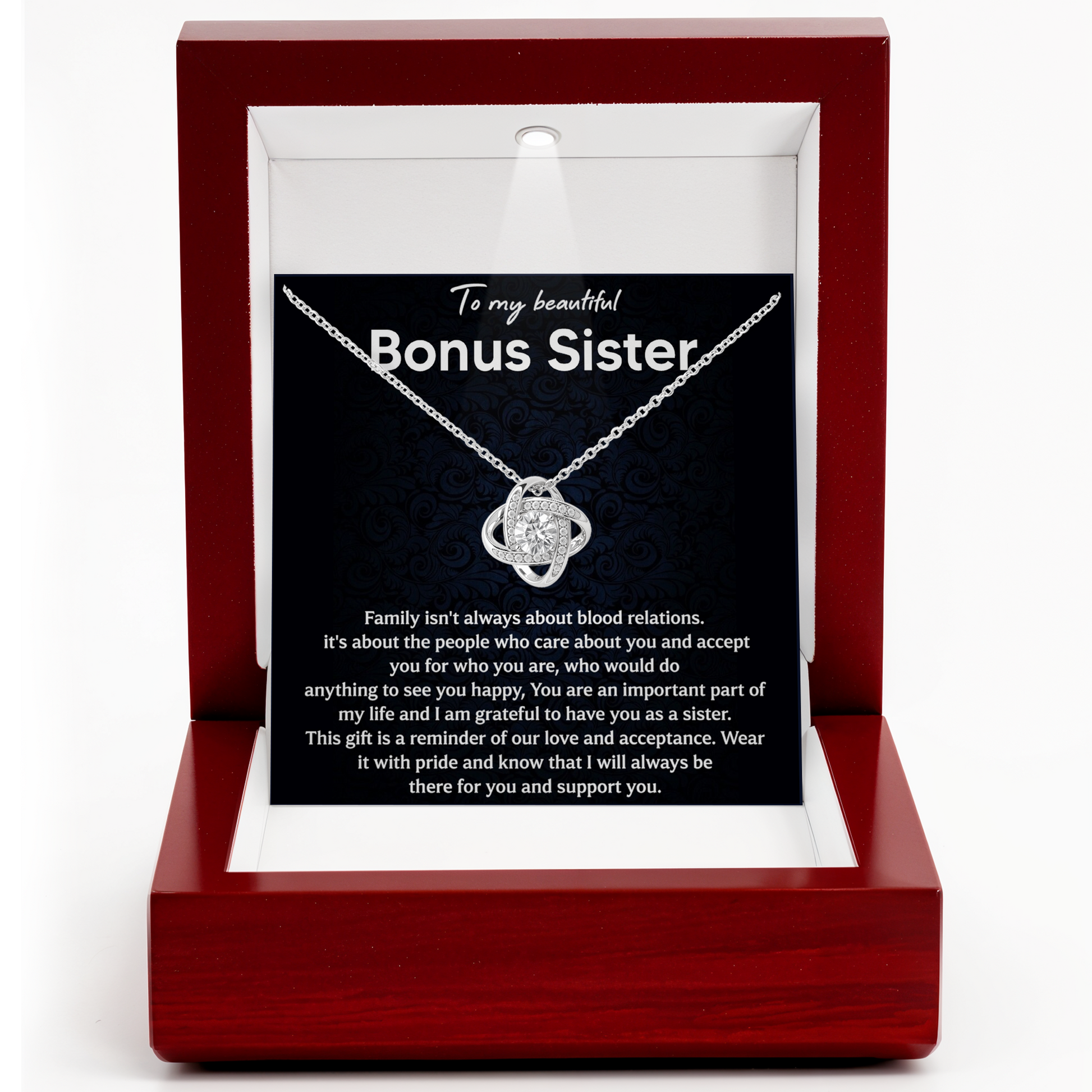 Bonus Sister Necklace Gift Special Sister Appreciation Jewelry