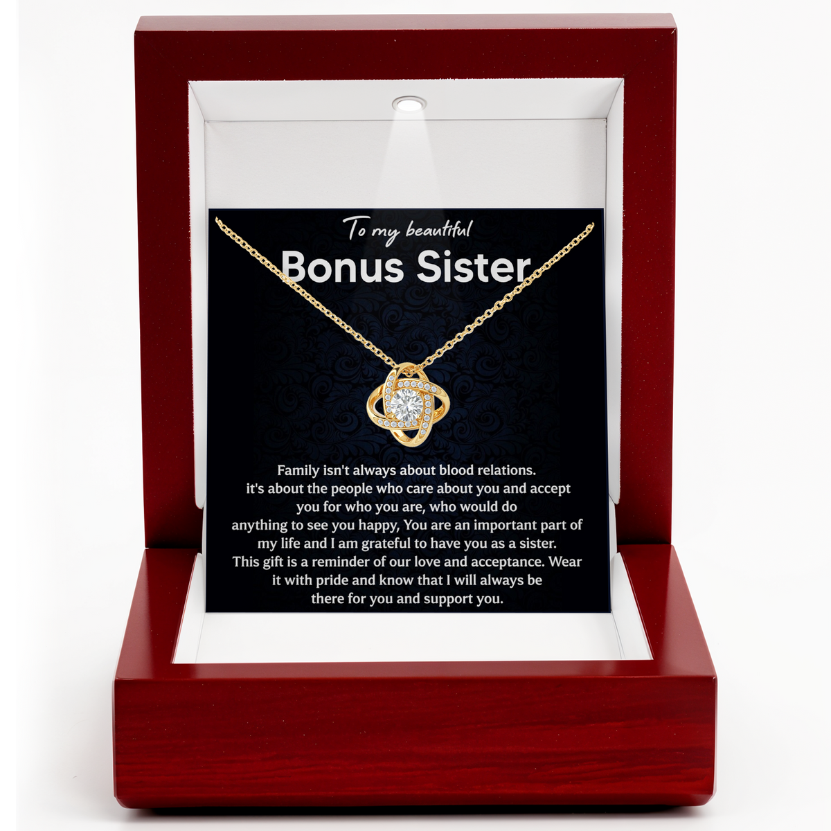 Bonus Sister Necklace Gift Special Sister Appreciation Jewelry