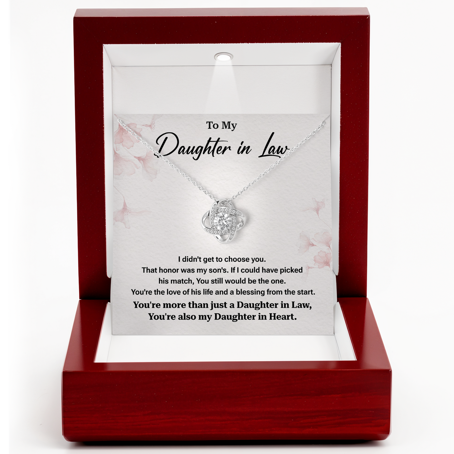 Daughter in Law Necklace from Mother in Law Wedding Gift