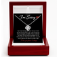 I'm Sorry Necklace for Wife or Girlfriend Romantic Apology Gift