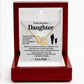 Dad to Daughter Necklace Gift, Father Daughter Sentimental Jewelry