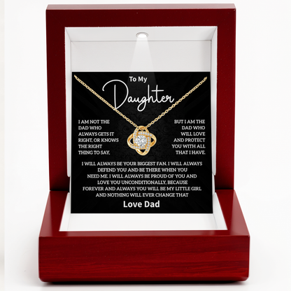 Dad to Daughter Necklace Gift Meaningful Father Daughter Jewelry