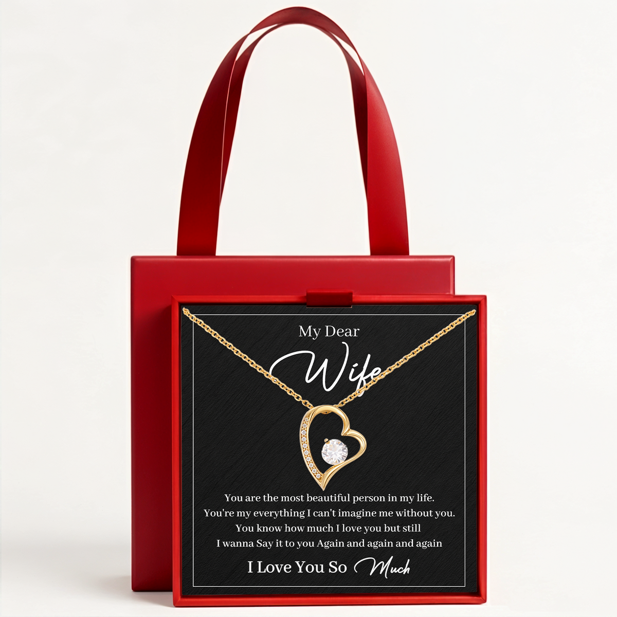 Wife Necklace from Husband Romantic I Love You Gift
