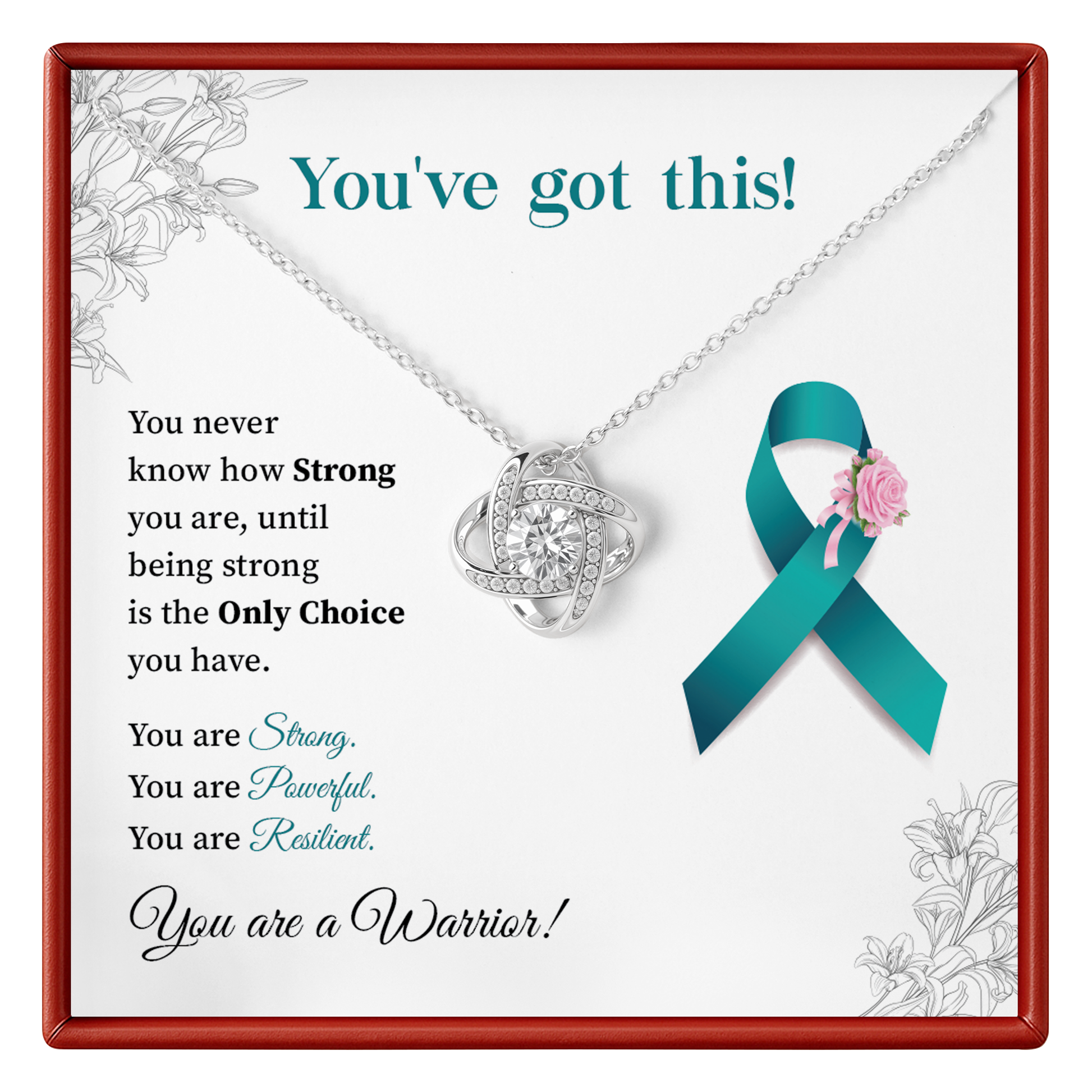 You’ve Got This Warrior Necklace Strength & Encouragement Gift for Her
