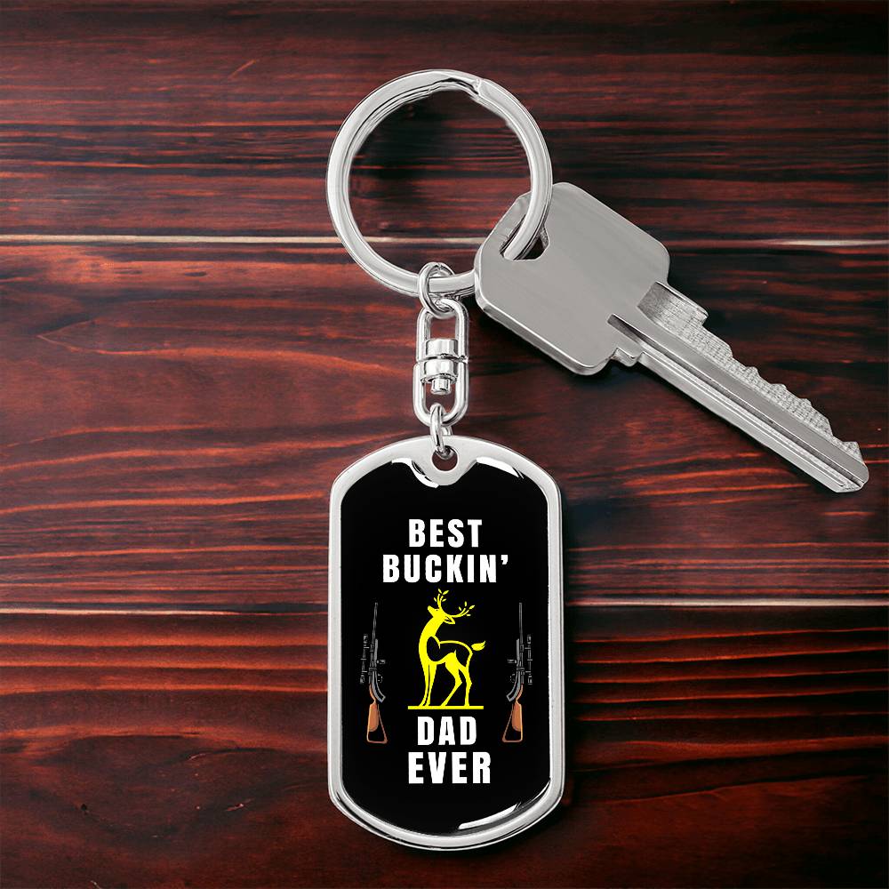 Best Buckin' Dad Ever, keychain