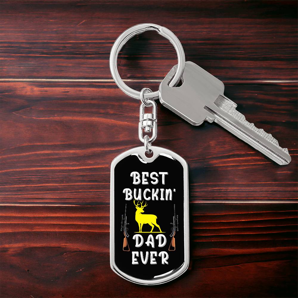 Best Buckin' Dad Ever, keychain 1