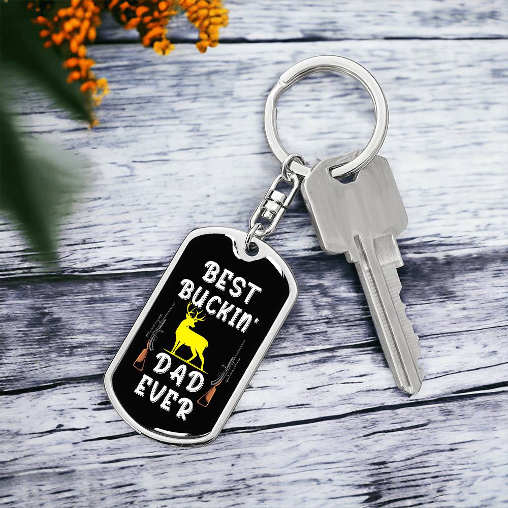 Best Buckin' Dad Ever, keychain 1