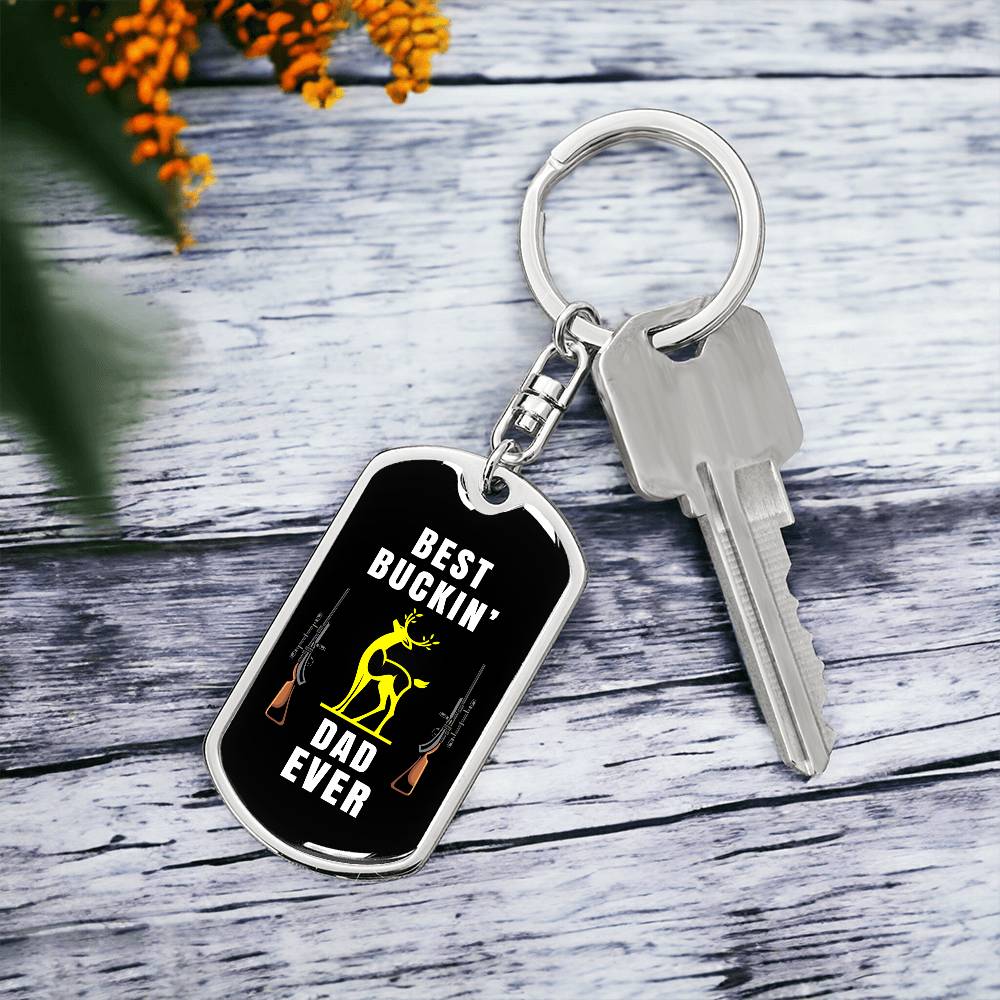 Best Buckin' Dad Ever, keychain