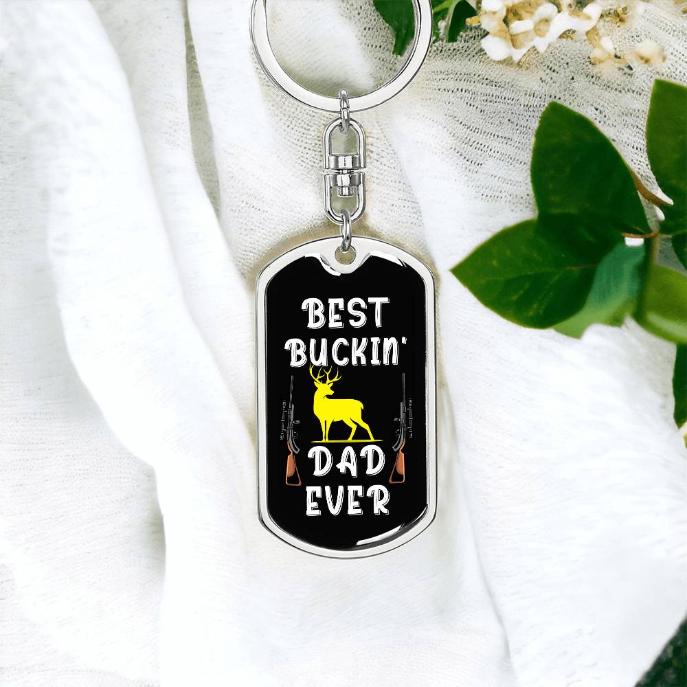 Best Buckin' Dad Ever, keychain 1