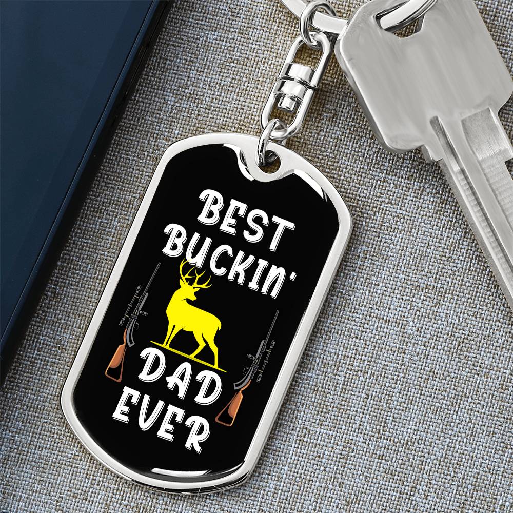 Best Buckin' Dad Ever, keychain 1