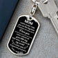 Mom Keychain Gift from Son – Sentimental Dog Tag