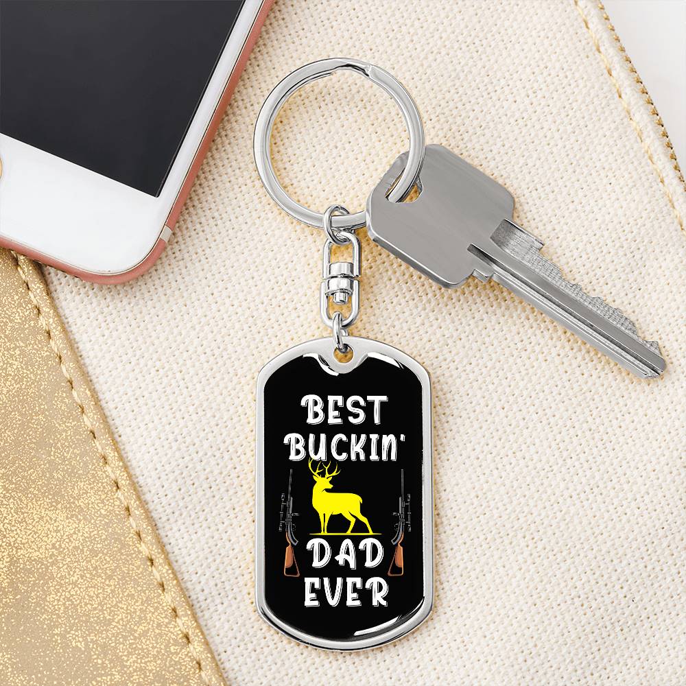 Best Buckin' Dad Ever, keychain 1