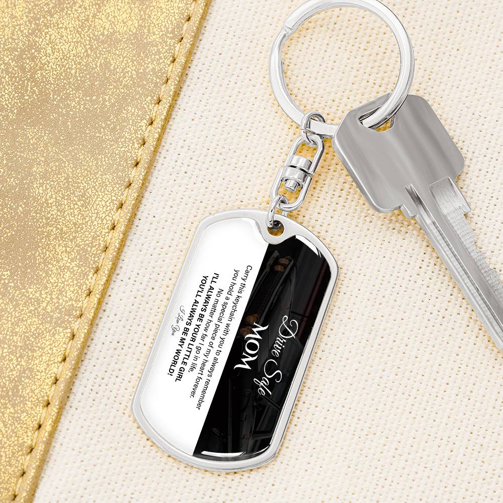 Drive Safe, Mom, Sentimental Keychain For Mother Drive Safe, Love Keychain Daughter’s Love Keychain For Her Forever Your Little Girl Keychain Sentimental Gift For Mother’s Safety Sweet Gift For Travels