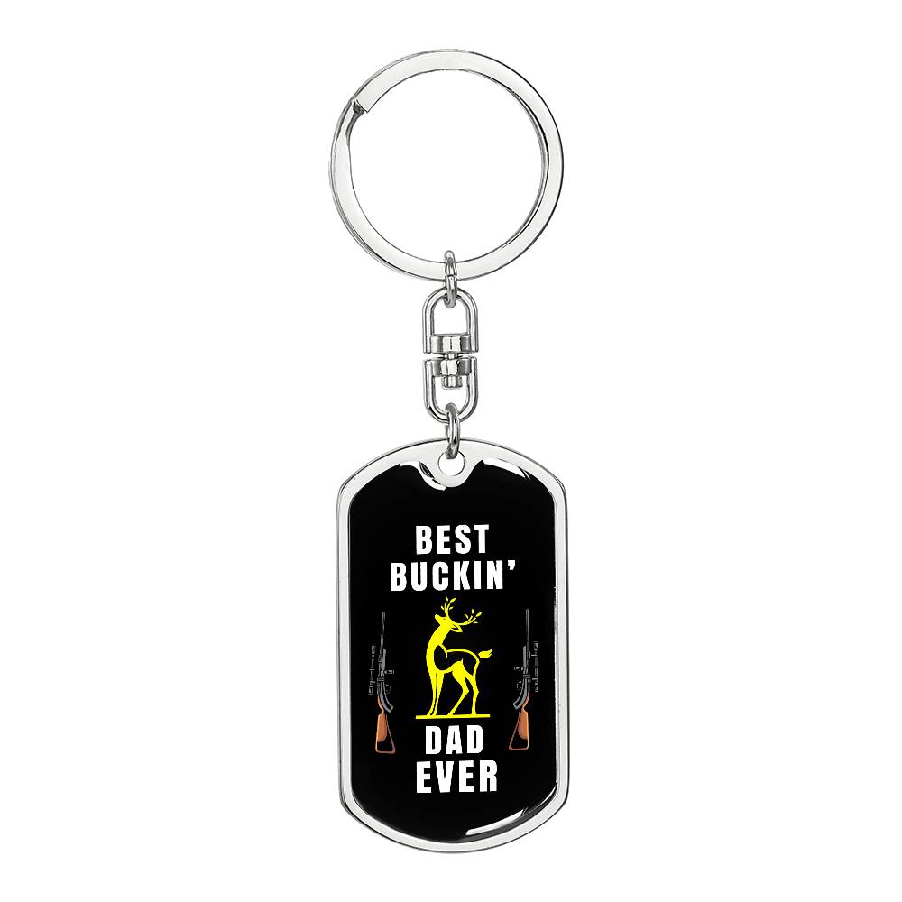 Best Buckin' Dad Ever, keychain