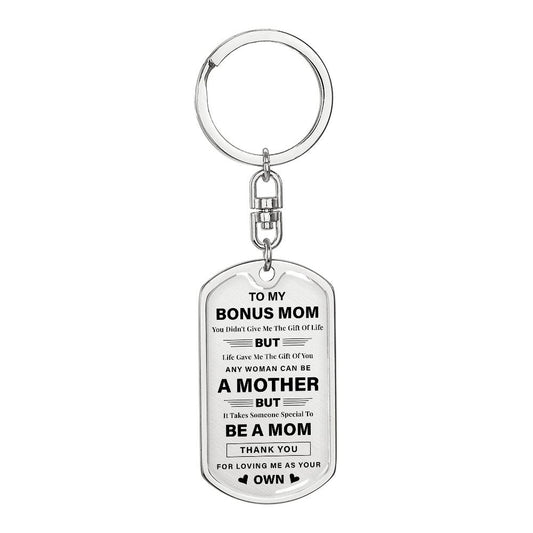 Bonus Mom Keychain Gift from Daughter or Son