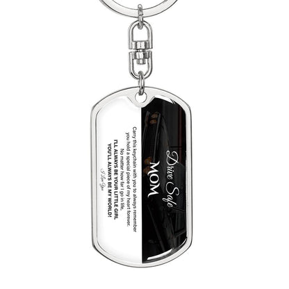 Drive Safe, Mom, Sentimental Keychain For Mother Drive Safe, Love Keychain Daughter’s Love Keychain For Her Forever Your Little Girl Keychain Sentimental Gift For Mother’s Safety Sweet Gift For Travels