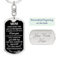 Mom Keychain Gift from Son – Sentimental Dog Tag