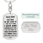 Dear Mom Keychain – I Love and Appreciate You Always
