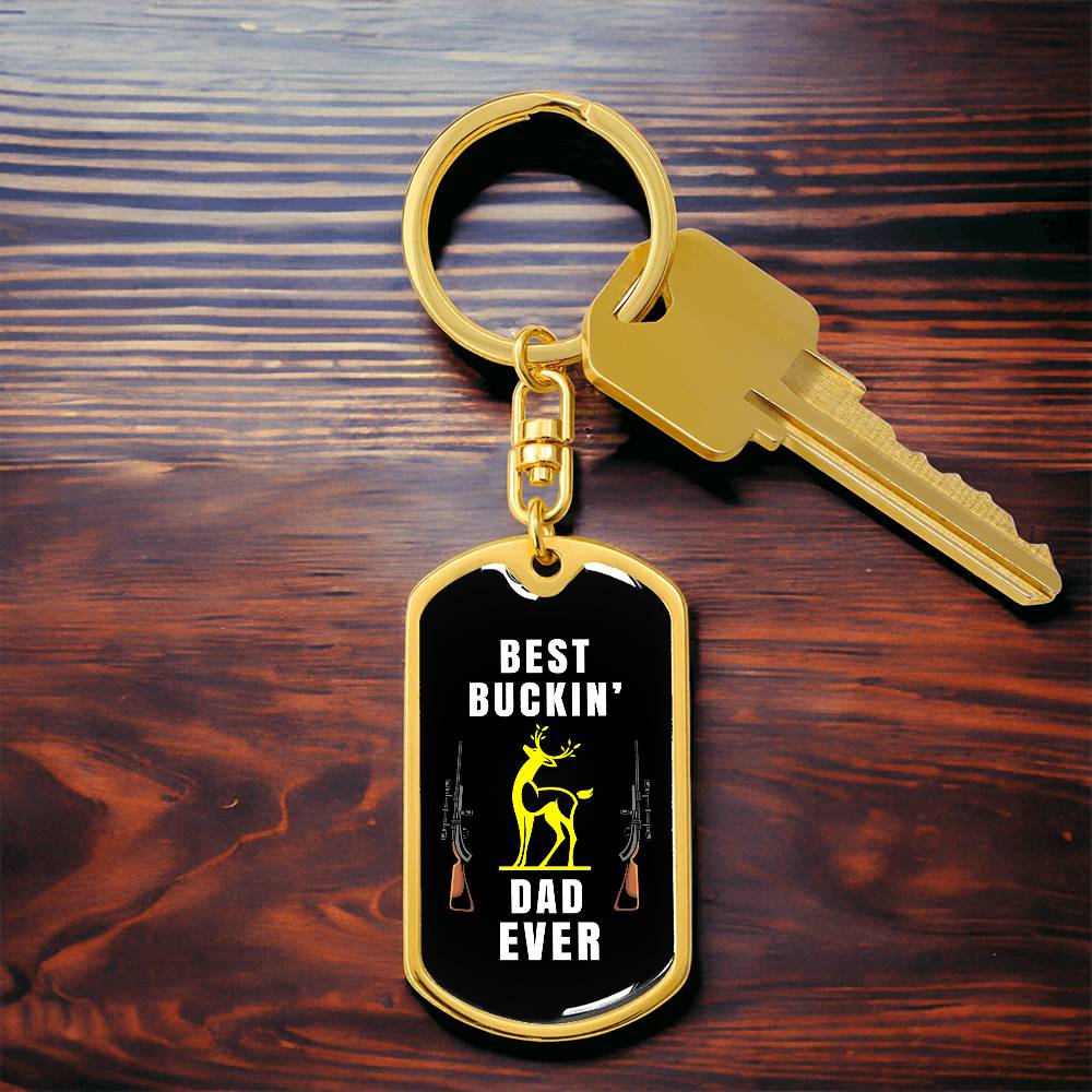 Best Buckin' Dad Ever, keychain