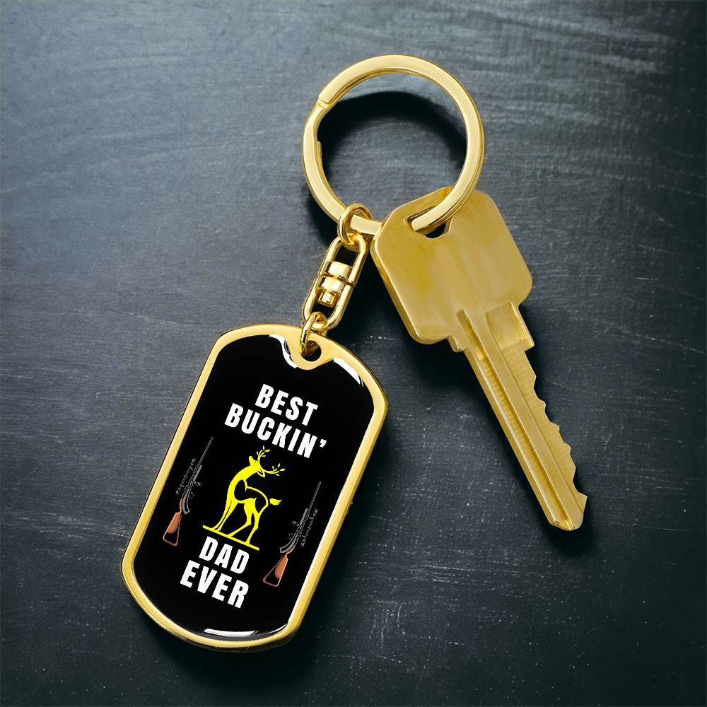 Best Buckin' Dad Ever, keychain