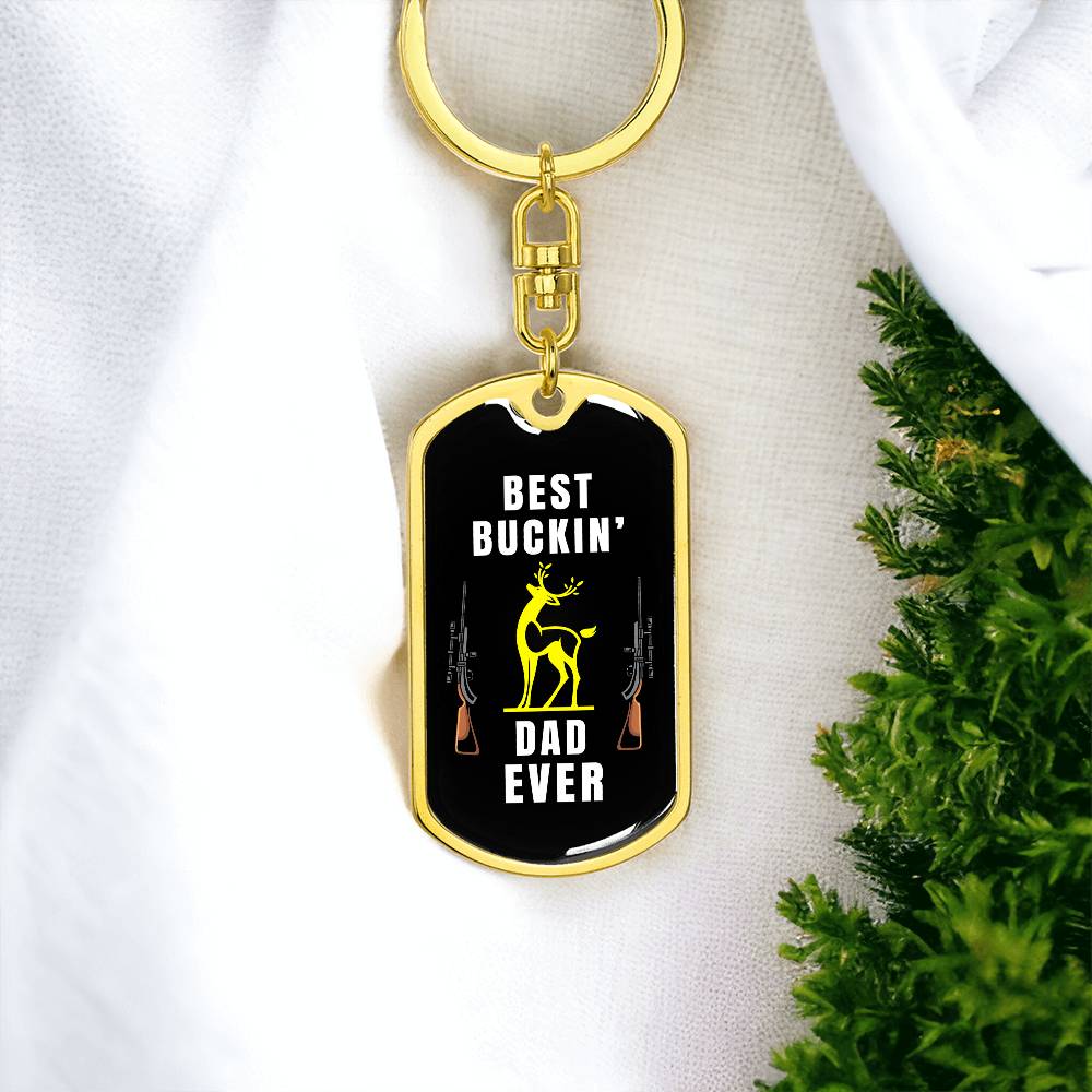 Best Buckin' Dad Ever, keychain