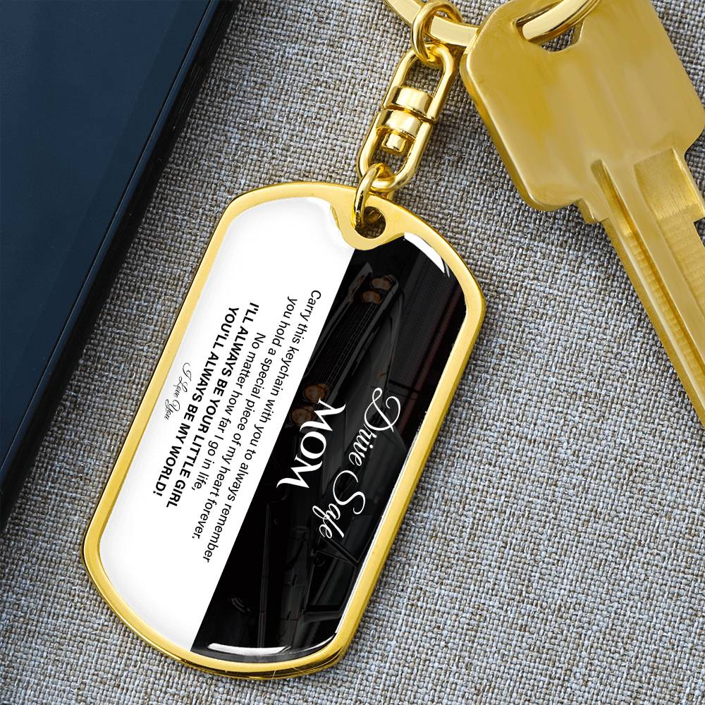 Drive Safe, Mom, Sentimental Keychain For Mother Drive Safe, Love Keychain Daughter’s Love Keychain For Her Forever Your Little Girl Keychain Sentimental Gift For Mother’s Safety Sweet Gift For Travels