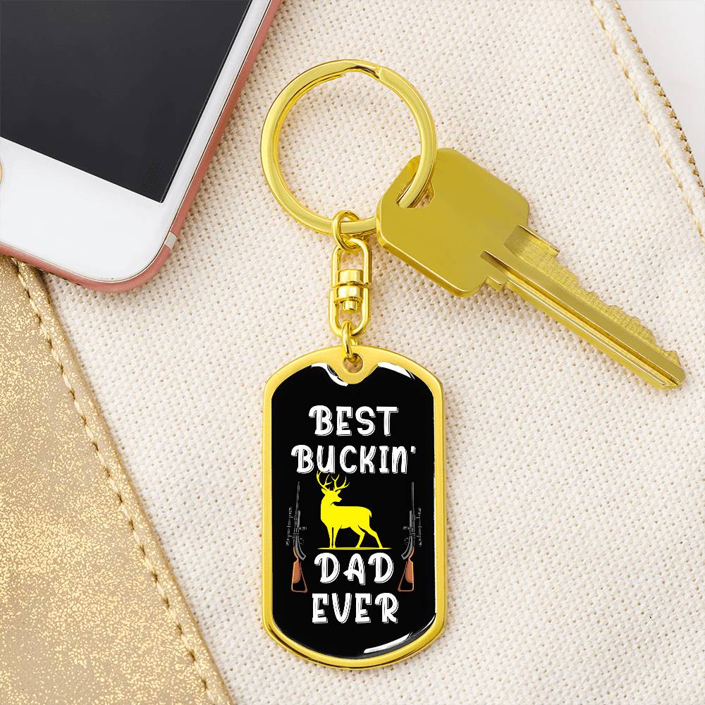 Best Buckin' Dad Ever, keychain 1